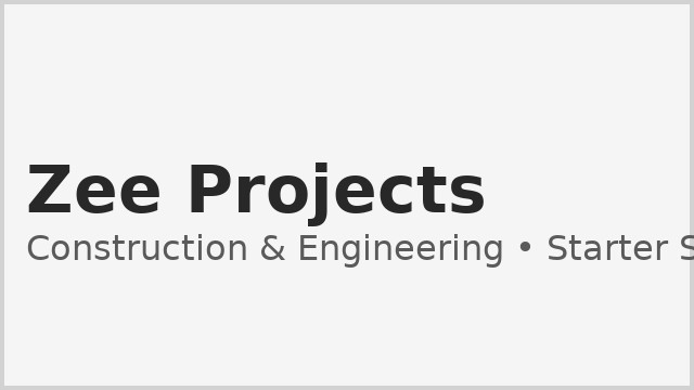 Zee Projects website